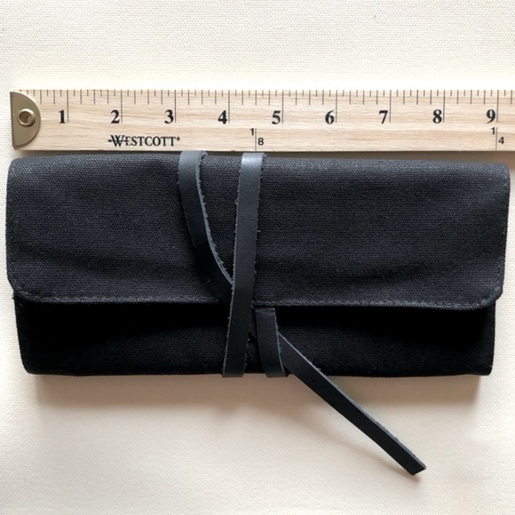 DY Discrete Jewelry Travel Organizer Envelope/Pouch/Wallet/Roll w/ Leather Strap - Picture 2 of 9